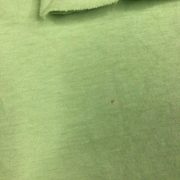 Talbots Woman Short Sleeve Top Key Lime Ruffle Cotton Modal Soft Comfort No Size - Picture 2 of 10